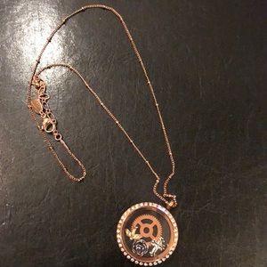 Rose Gold Origami Owl Necklace